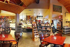 Woodstone Marketplace, Avila Beach. Craftsman style interior.